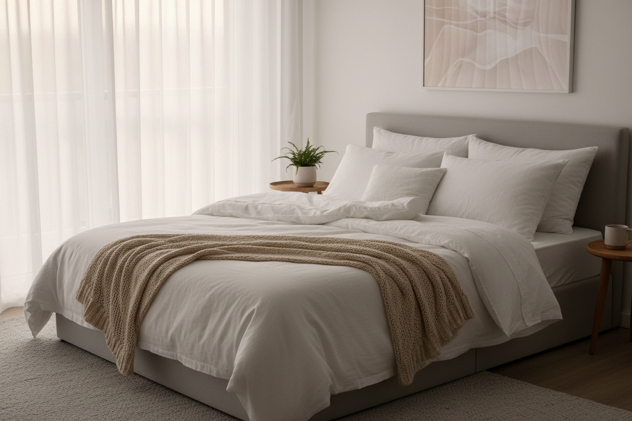 Ein gemütliches Schlafzimmer
