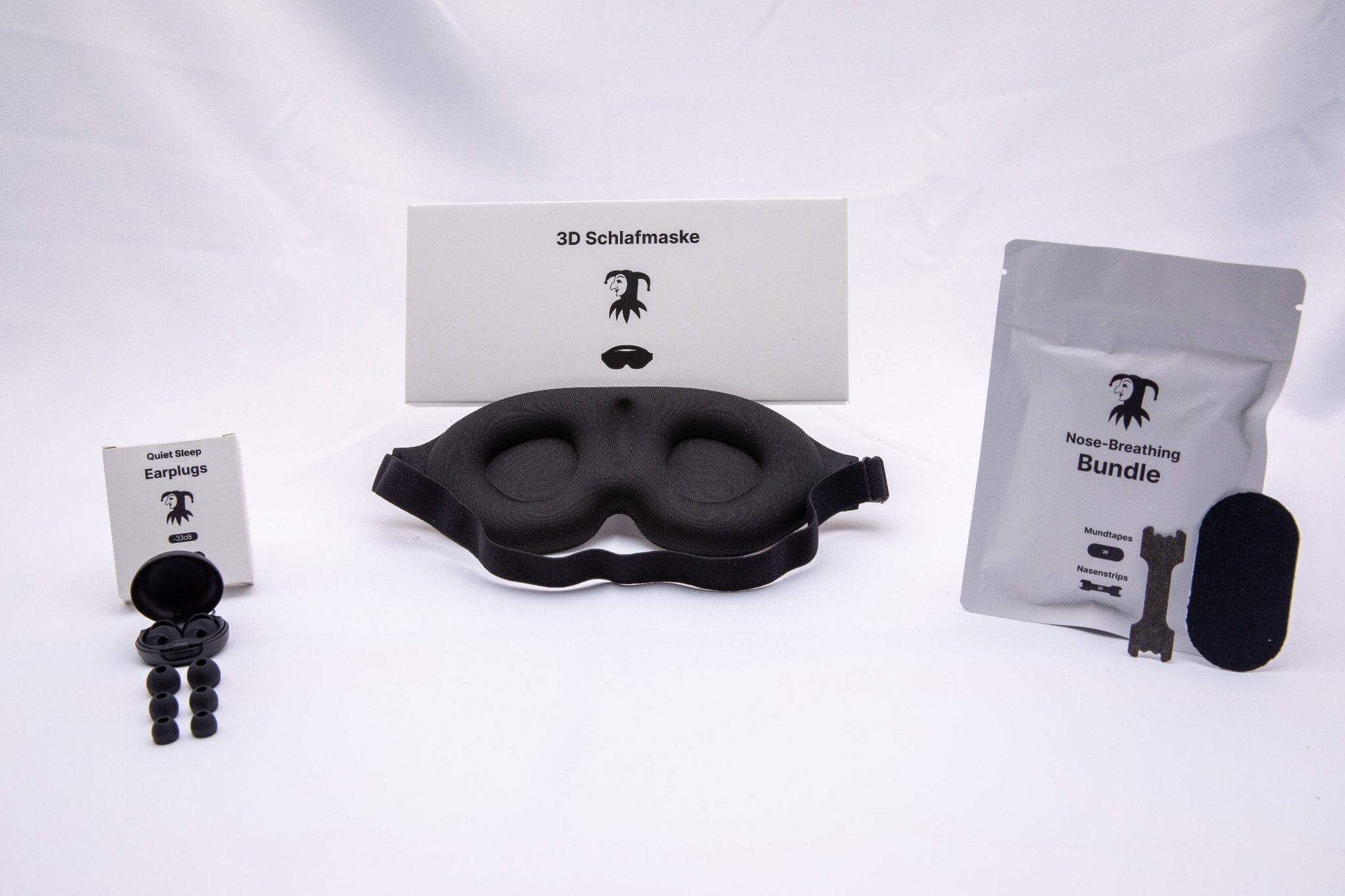 Black Bundle Pro: Schlafmaske, Earplugs und Nose-Breathing Black Ueli Sleep 